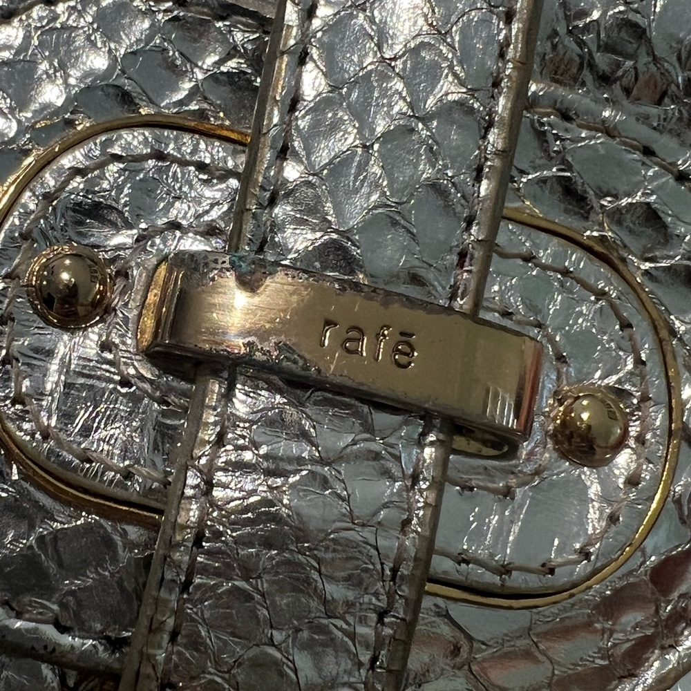 Silver python clutch purse - Picture 3 of 12